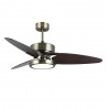 VENTILADOR DC CROSS 30W CUERO 3 ASPAS NEGRO/NOGAL 6VEL - Ventiladores - 2