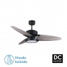 VENTILADOR DC CROSS 30W NEGRO 3 ASPAS GRIS/ROBLE 6VE - Ventiladores - 1