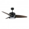 VENTILADOR DC CROSS 30W NEGRO 3 ASPAS GRIS/ROBLE 6VE - Ventiladores - 2
