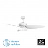 VENTILADOR DC CROSS 30W BLANCO 3 ASPAS BLANCO/HAYA 6VEL - Ventiladores con luz - 1