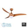 VENTILADOR DC CANEA 24W MARRON 3 ASPAS 6 VELOCIDADES - Ventiladores - 1