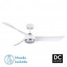 VENTILADOR DC TEMPEL 26W BLANCO/NIQUEL 3 ASPAS 132D 6VEL - Ventiladores - 1