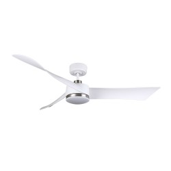 VENTILADOR DC TEMPEL 26W BLANCO/NIQUEL 3 ASPAS 132D 6VEL - Ventiladores - 2