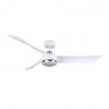 VENTILADOR DC TEMPEL 26W BLANCO/NIQUEL 3 ASPAS 132D 6VEL - Ventiladores - 2
