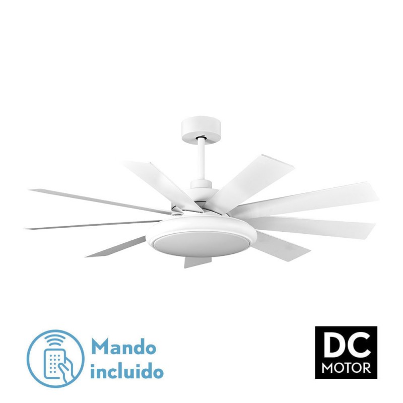 VENTILADOR DC PIREO 36W BLANCO 9 ASPAS BLANCA/HAYA 6 VEL - Fans - 1