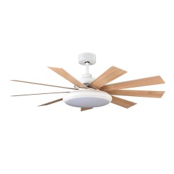 VENTILADOR DC PIREO 36W BLANCO 9 ASPAS BLANCA/HAYA 6 VEL - Fans - 2