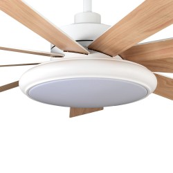 VENTILADOR DC PIREO 36W BLANCO 9 ASPAS BLANCA/HAYA 6 VEL - Fans - 3