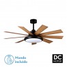 VENTILADOR DC PIREO 36W NEGRO 9 ASPAS ROBLE/HAYA 6 VEL - Ventiladores - 1