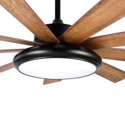 VENTILADOR DC PIREO 36W NEGRO 9 ASPAS ROBLE/HAYA 6 VEL - Ventiladores - 3