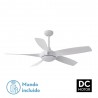 VENTILADOR DC 24W GALLEO BLANCO 5 ASPAS 137D 2400LM - Ventiladores - 1