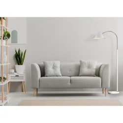 PIE SALON EMPIRE 1XE27 BLANCO 167X30X85 CM - Lampara de pie - 2