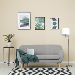 PIE DE SALON CENTAURI 1XE27 NIQUEL C/ PANT BLANCA LECTOR 3W 4000K 161X35X35 CM - Lampara de pie - 2