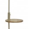 PIE DE SALON SIRIO C/MESA Y CONEX.USB 1XE27 CUERO C/ PANT BEIG (164X40X40)(24X40X40) CM - Lampara de pie - 2