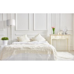 PIE DE SALON ALDEBARAN 1XE27 CUERO C/PANT BEIG 170X35X35 CM - Lampara de pie - 2