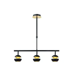 Colgante Beethoven Negro/oro 3xgu10 - Lámpara moderna - 2