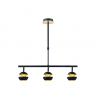 Colgante Beethoven Negro/oro 3xgu10 - Lámpara moderna - 2
