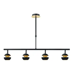 Colgante Beethoven Negro/oro 4xgu10 - Colgante Moderno - 2