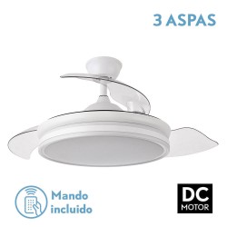 Ventilador Bayomo 72w 7200lm Blanco 4 Aspas Desp. 32/47x55/108 D.3 Color.motor Dc.remoto - Fans with Light - 2