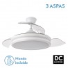 Ventilador Bayomo 72w 7200lm Blanco 4 Aspas Desp. 32/47x55/108 D.3 Color.motor Dc.remoto - Fans with Light - 2