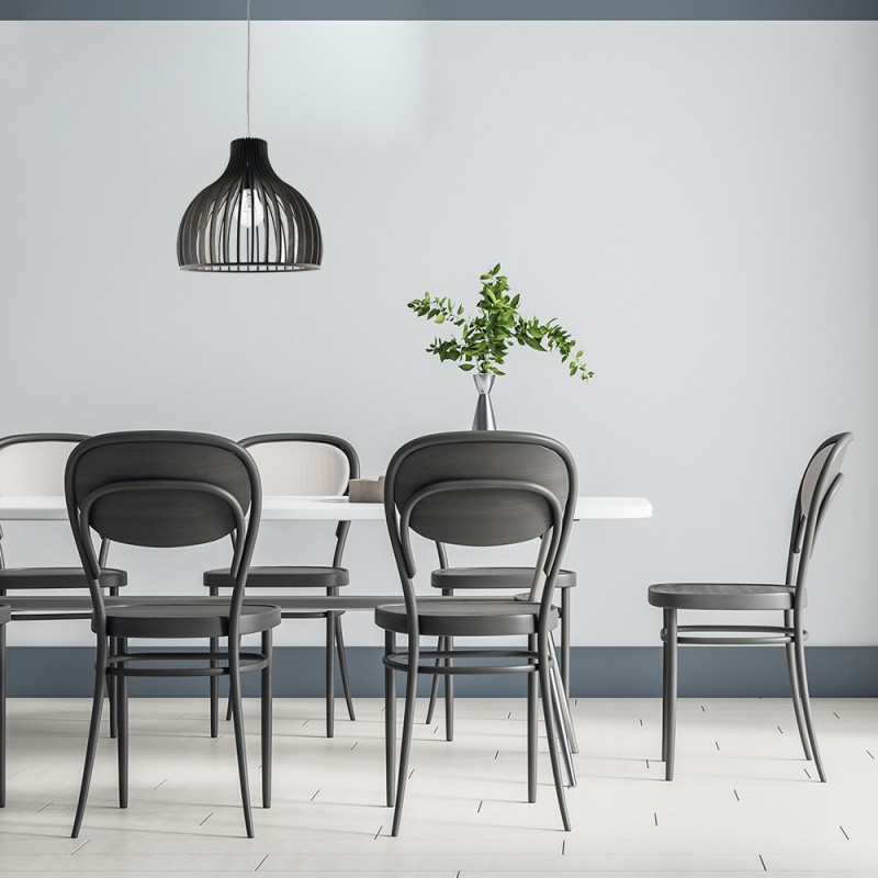 Colgante Caoba 1xe27 Madera Cafe Regx35x35 Cm - Pendants - 2