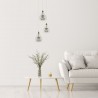 Lámpara  Lhasa 3xg9 Cuero Regx30x30 Cm - Lámpara moderna - 2