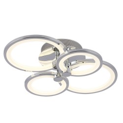 Plafon Sydney 76w 3000-4000-6500k Cromo 13,5x55x41 Cm 10260lm Regulable,memoria Y C.remoto - Plafones - 2