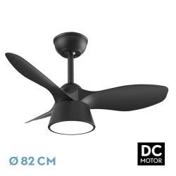 VENTILADOR DC CUBICO 36W 2680LM NEGRO - Ventiladores - 1