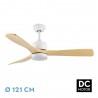 VENTILADOR DC AZABACHE 20W BLANCO 3ASP.HAYA - Ventiladores - 1