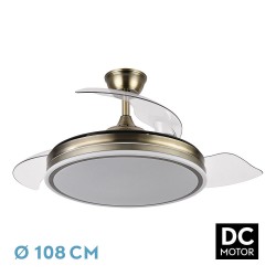 VENTILADOR BAYOMO 72W 6120LM CUERO - Fans - 1