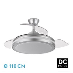 VENTILADOR DC ESPARTA 72W 6120LM PLATA 110D - Ventiladores - 1