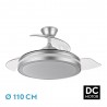 VENTILADOR DC ESPARTA 72W 6120LM PLATA 110D - Ventiladores - 1