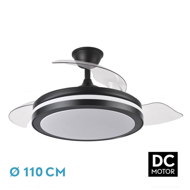 VENTILADOR DC ESPARTA 72W 6120LM NEGRO 110D - Inicio - 1