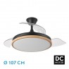 VENTILADOR DC EVROS 72W 6120LM NEGRO/HAYA 107D - Ventiladores - 1