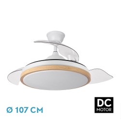 VENTILADOR DC EVROS 72W 6120LM BLANCO/HAYA 107D - Ventiladores - 1