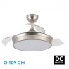 VENTILADOR DC CALA NIQUEL 72W 7200LM 3 ASP.DESP.109D - Ventiladores - 1