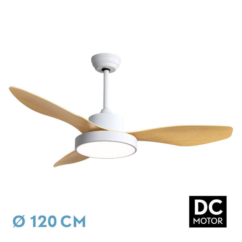 VENTILADOR DC HAYATE 48W 4080LM BLANCO/HAYA - Fans - 1