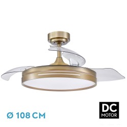 VENTILADOR DC 72W MICENAS CUERO 3ASP.TRANSP.108D - Ventiladores - 1