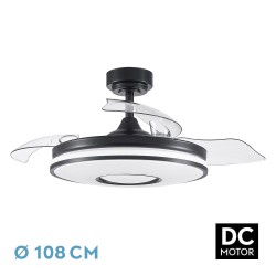 VENTILADOR DC DANI 72W 7200LM NEGRO 3ASPAS - Ventiladores - 1