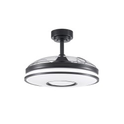 VENTILADOR DC DANI 72W 7200LM NEGRO 3ASPAS - Ventiladores - 2