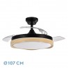 VENTILADOR DC BLONDI NEGRO/MADERA - Ventiladores - 1