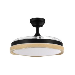VENTILADOR DC BLONDI NEGRO/MADERA - Ventiladores - 2