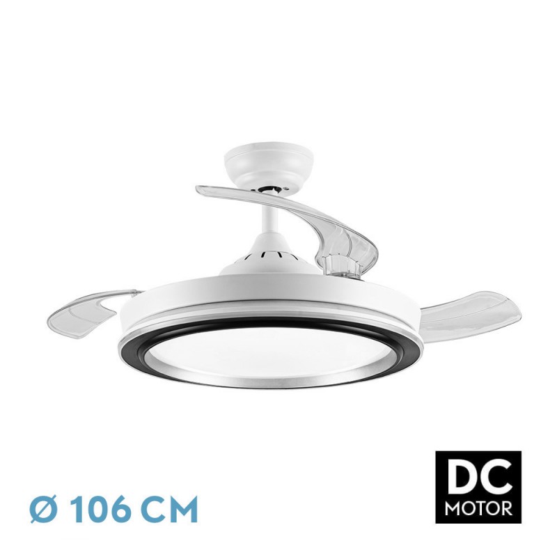 VENTILADOR DC PICOLO 72W 6226LM BLANCO/NEGRO - Ventiladores - 1