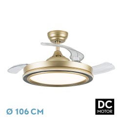 VENTILADOR DC PICOLO 72W 6226LM ORO/NEGRO 3 ASP - Ventiladores - 1