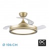 VENTILADOR DC PICOLO 72W 6226LM ORO/NEGRO 3 ASP - Ventiladores - 1