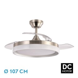 VENTILADOR DC ZENIT NIQUEL 72W 3ASPAS 107D - Ventiladores - 1