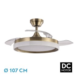 VENTILADOR DC ZENIT CUERO 72W 3ASPAS 107D - Ventiladores - 1