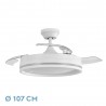 VENTILADOR DC CERRATO BLANCO 72W - Ventiladores - 1