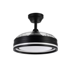VENTILADOR DC CERRATO NEGRO 72W 3ASPAS  107D - Ventiladores - 2