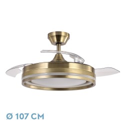 VENTILADOR DC CERRATO CUERO 72W 3ASPAS  107D - Ventiladores - 1