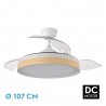 VENTILADOR DC IGLU 72W 6120LM BLANCO/HAYA - Ventiladores - 1
